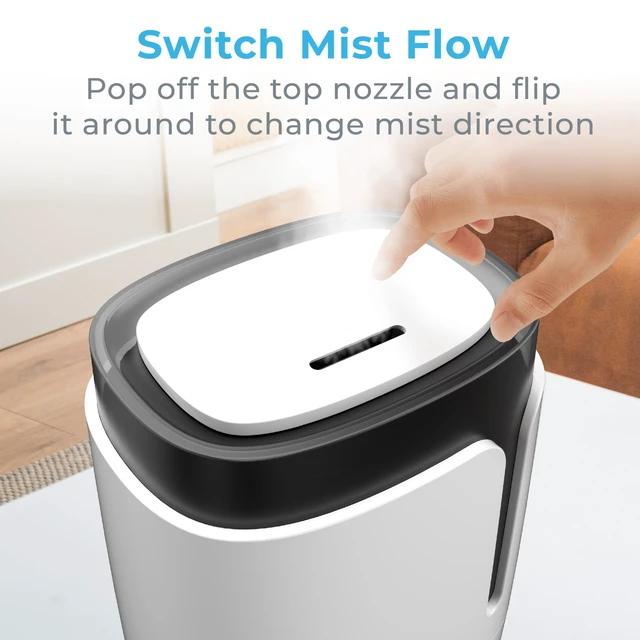 Alt view image 5 of 7 - HUME Ultrasonic Cool Mist Humidifier | 1.5L Tank, Up to 25 Hours of Mist, Adjustable Mist Output, Night Light & Auto Shut-Off