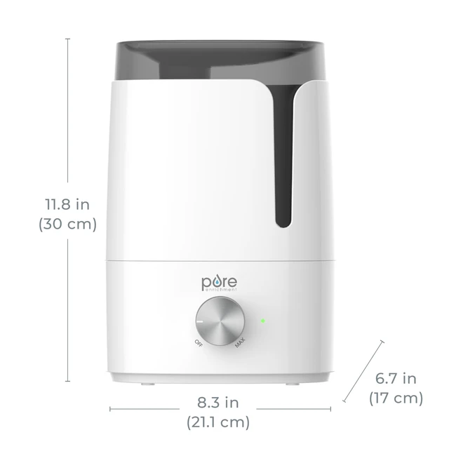 Alt view image 7 of 7 - HUME Ultrasonic Cool Mist Humidifier | 1.5L Tank, Up to 25 Hours of Mist, Adjustable Mist Output, Night Light & Auto Shut-Off