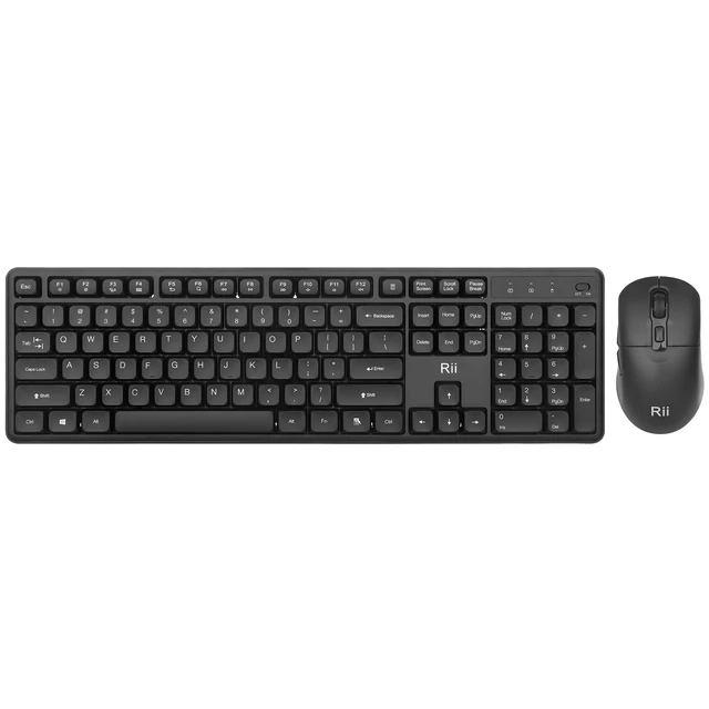 Alt view image 5 of 7 - Wireless Keyboard and Mouse Combo, 2.4G Full-Sized Silent Ergonomic Keyboard and Adjustable 5000 DPI Mouse, Wireless Keyboard Mouse Set for Computer, Laptop, PC, Mac, Windows