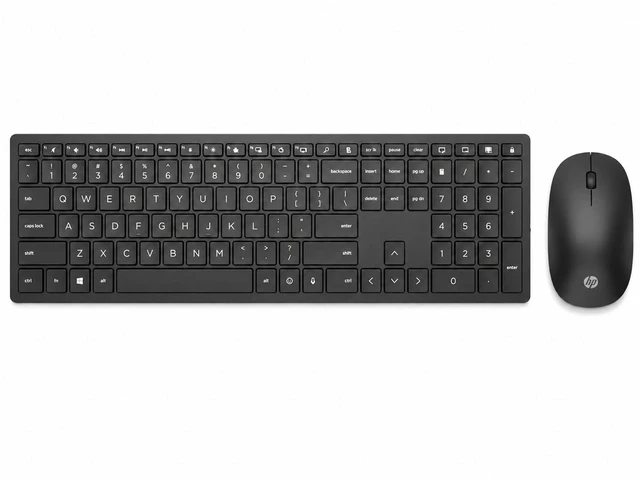 Main image of 710 Wireless Keyboard and Mouse Combo, Slim Design with Silent Keys, 2.4GHz Lag-Free Connection, Multi-OS Compatible (Windows, Mac, Chrome) Black