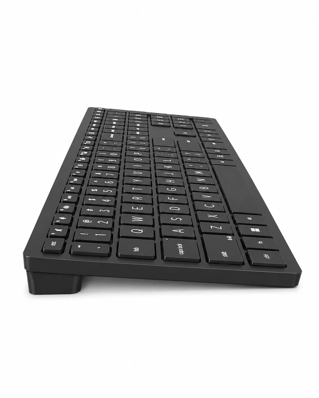 Alt view image 6 of 7 - 710 Wireless Keyboard and Mouse Combo, Slim Design with Silent Keys, 2.4GHz Lag-Free Connection, Multi-OS Compatible (Windows, Mac, Chrome) Black
