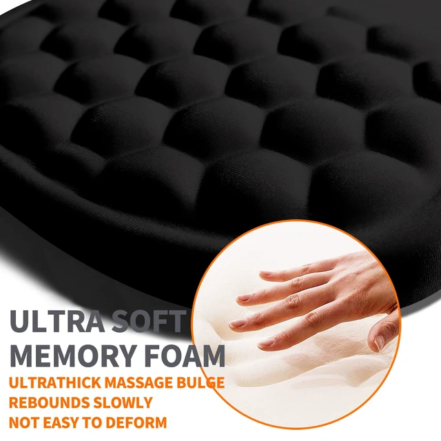 Alt view image 3 of 6 - Ergonomic Joint Wrist Support Mouse Pad with Memory Foam Cushion Massage Bump, Carpal Tunnel Pain Relief Mousepad Slope Design for Wrist Rest, 11.8x7.9 in, But Did You Document It