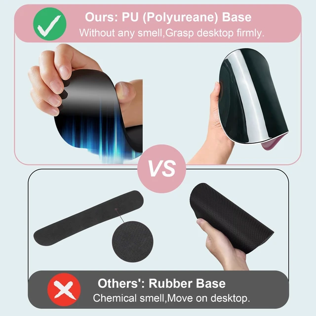 Alt view image 5 of 7 - Mouse Pad with Keyboard Wrist Rest,Ergonomic Mousepad Support Set | Mouse Pads for Desk Wrist Support PU Base with Coaster,Mousepad with Nonslip Base for Computer Laptop Keyboard Desktop