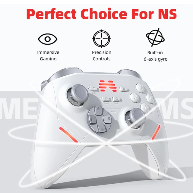 Alt view image 4 of 7 - KP20 Wireless Game Controller with TMR Joysticks, 1000Hz, Hall Effect Triggers, Multi-Platform for PC/Switch/Steam/iOS/Android, Charging Dock Included