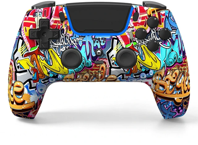 Alt view image 2 of 6 - Wireless Controller Compatible with PS5/Slim/Pro/PC | with Dual Vibration/6-Axis Gyro/3.5mm Audio Jack/1560mAh Battery/Touchpad/Microphone/Mute Button