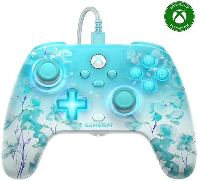 Main image of T7 Pro Floral Wired XBOX Controller,Hall Effect,RGB,Trigger Stop,PC | Hall Effect Sticks & Triggers; 2 Remappable Back Buttons; Adjustable Trigger Stops; RGB Lighting Effects