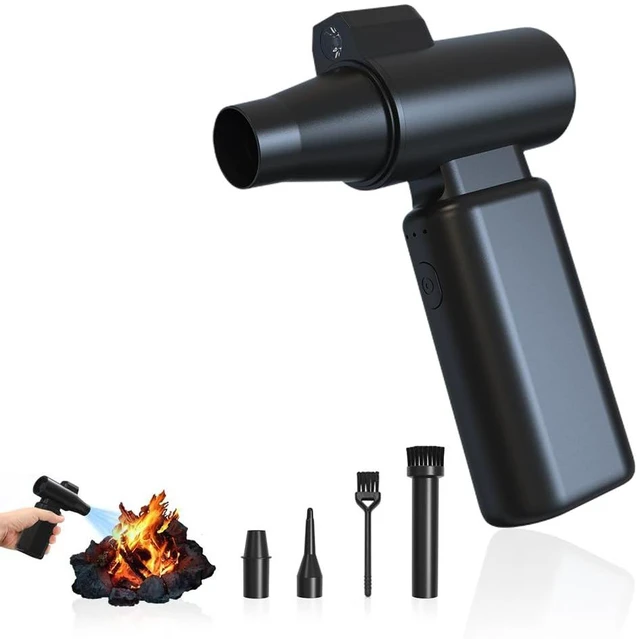 Main image of Compressed Air Duster,3 Gear Adjustable Electric Air Duster Cordless,Jet Dry Blower Replace Air Can - No Canned Air Duster,Rechargeable Air Blower, Violent Fan,Brushless Motor