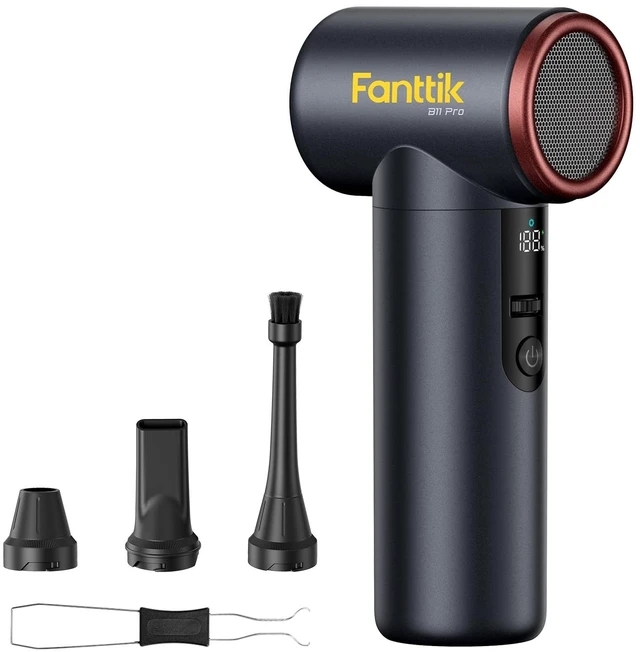 Main image of B11 Pro Electric Air Duster | 110000RPM Brushless Motor, Compressed Air Duster, 100-Speed Adjustable, One-tap Booster, Electric Duster for PC, House