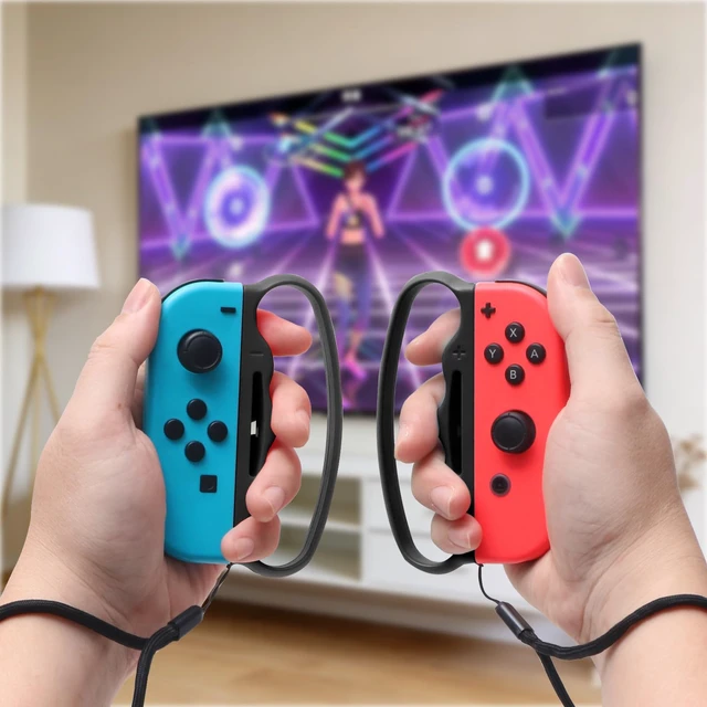 Alt view image 5 of 7 - Fitness Boxing 3 Grips, Size: For Switch 1/OLED | Color: Black | Secure Joy-Con fit, sweat-resistant ergonomic handles, quick setup