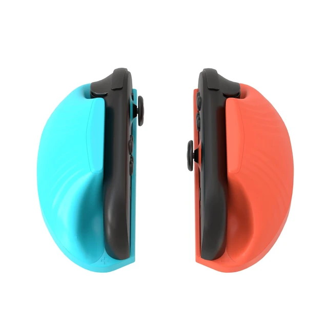 Alt view image 6 of 7 - 2Pack Ergonomic Gaming Controller Mouse for Joycon 2 Grip,Left & Right Hand Grip Set for Nintendo Switch 2 2025-Enhanced Targeting (Orange Blue)