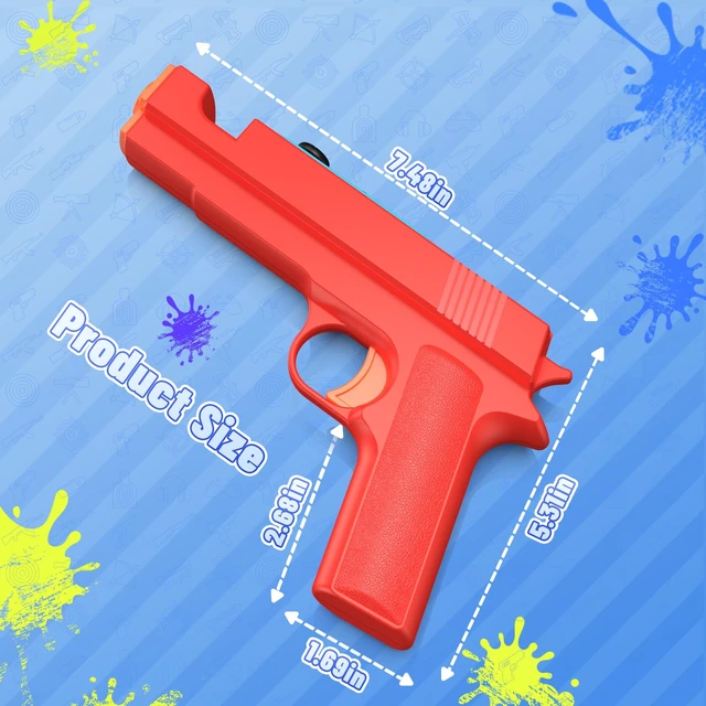 Alt view image 5 of 7 - Switch Shooting Gun Controller Grips for Nintendo Switch 1/OLED | Replacement for Joy-Con Gun Holder, Switch Handle Kit, Ergonomic Design, Switch Controller Grip for Joycon, Blue/ Red, 2 Pack