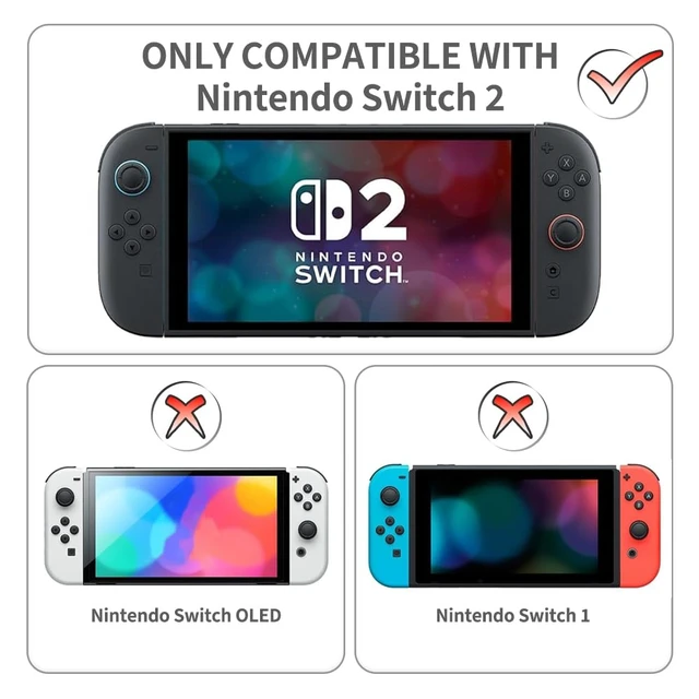 Alt view image 6 of 6 - Shockproof Protective Case for Nintendo Switch 2 (2025 Model), Compact and Portable, Ultimate Protection for Home and Travel, Black