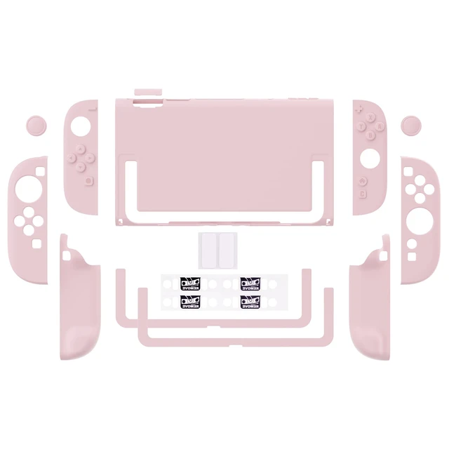 Alt view image 7 of 7 - Protective Case for Nintendo Switch 2 - Cute Dockable Hard Case Shell for Switch 2 with Thumb Grip & Sticker & Button Caps, Anti-Scratch & Shockproof Cover Skin - Cherry Blossoms Pink