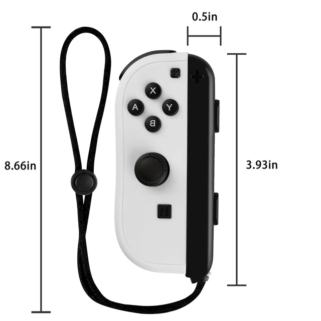 Alt view image 4 of 7 - Joy-Con Grip for Nintendo Switch, Ergonomic Controller Grip with Wrist Strap, Pink