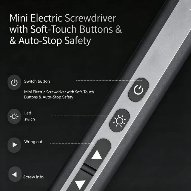 Alt view image 2 of 7 - Electric Precision Screwdriver, 66pcs Mini Electric Screwdriver | 66 S2 Preicison Bits, 5 Torque Settings, Organized Storage, Mini Power Screwdriver Rechargeable Tool Kit for PC Electronics