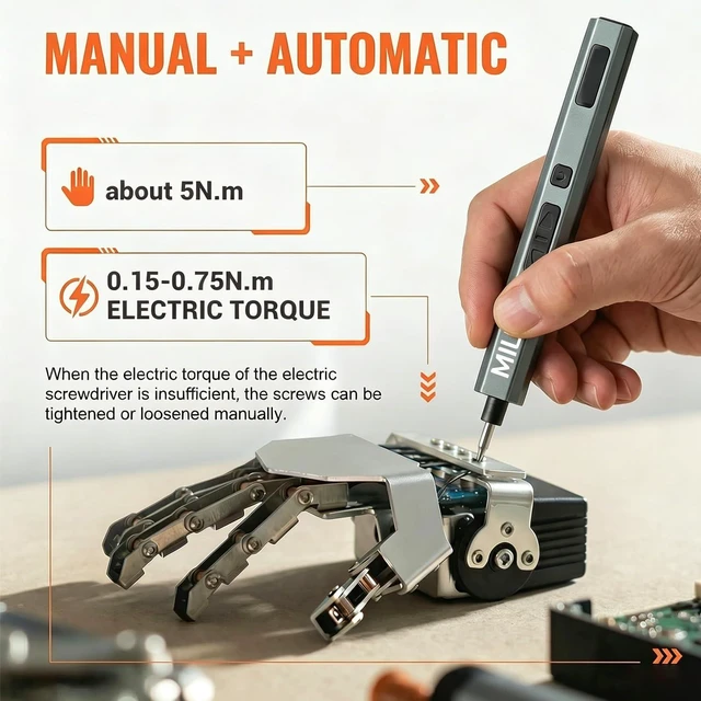 Alt view image 4 of 7 - Electric Precision Screwdriver, 66pcs Mini Electric Screwdriver | 66 S2 Preicison Bits, 5 Torque Settings, Organized Storage, Mini Power Screwdriver Rechargeable Tool Kit for PC Electronics