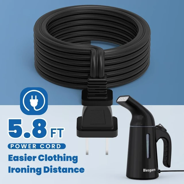 Alt view image 5 of 7 - Steamer for Clothes 700W, Fast Heat-up in 40S Clothes Steamer | 120ML Water Tank, 25g/min Strong Penetrating Steam, Steamer Iron for Clothes, Handheld Steamer For Travel, Home, GY169 Black