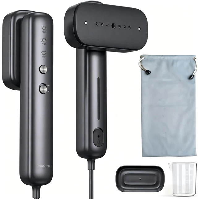 Main image of Global Travel Steamer for Clothes, Dual Voltage 2-in-1 mini-Steamer & Iron | 100V-230V, Handheld Portable,Travel Safer with Auto-Off,Essential for Business , housewife Essentials,Europe,Asia