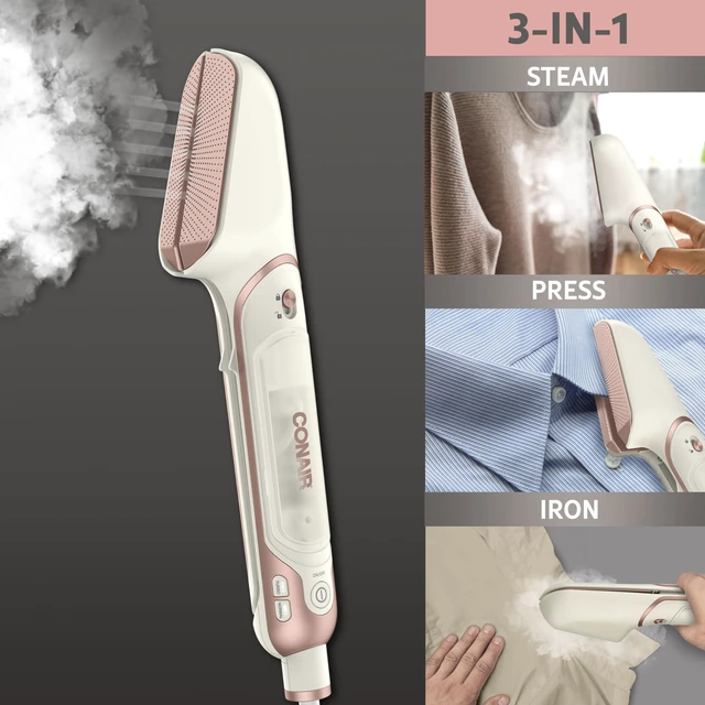 Alt view image 2 of 5 - Steam Stylist | Press Iron & Steamer - Great for Home, Office, or Travel | 3-in-1 Steam Iron for Quick Wrinkle Removal | Dry Cleaner-Quality Creasing and Pressing Made Easy