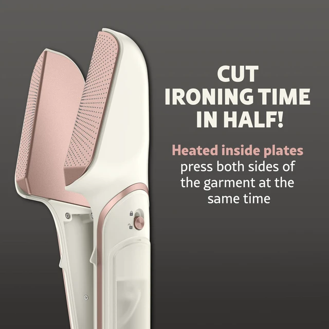 Alt view image 3 of 5 - Steam Stylist | Press Iron & Steamer - Great for Home, Office, or Travel | 3-in-1 Steam Iron for Quick Wrinkle Removal | Dry Cleaner-Quality Creasing and Pressing Made Easy
