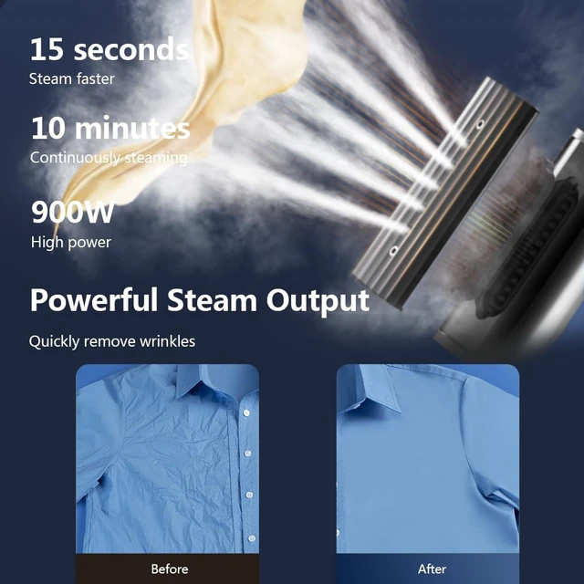 Alt view image 3 of 6 - G3 Steamer for Clothes Portable Travel Steamer, Fashion Handheld Garment Steamer, 0.75lbs Lightly, 15s Fast Heat-up, Light Mini Steam Iron for travel and home