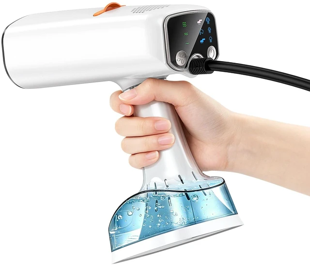 Main image of Handheld Garment Steamer for Clothes, 3-Level Suction, Heat-Up, 20/27/32g/min Steam, , Dry Ironing & Auto-Clean, Portable Steamer for Home, Travel, Dorm