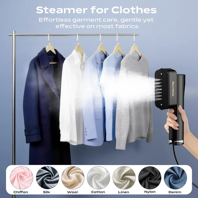 Alt view image 5 of 7 - Travel Steamer for Clothes: 1000W Powerful Clothes Steamer & Iron | 2 In 1 Design, Fast Heat Up with 4 Modes, Portable Handheld Garment Steamer, Quick Wrinkle Removal for Home & Travel,110-120V