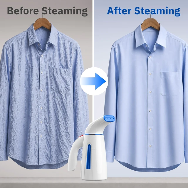 Alt view image 5 of 7 - Steamer for Clothes, Handheld Clothing Steamer for Garment, 240ml Big Capacity 700W Portable Travel Steam Iron (Only for 120V)