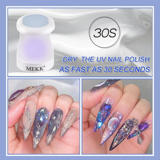Alt view image 3 of 6 - Mini UV LED Nail Lamp 16W Portable Flash Cure Light | Single Finger UV Nail Lamp for Gel Nails,Professional Flash Cure Lamp,compact for Home and Travel,Portable,Quick Drying,Blue