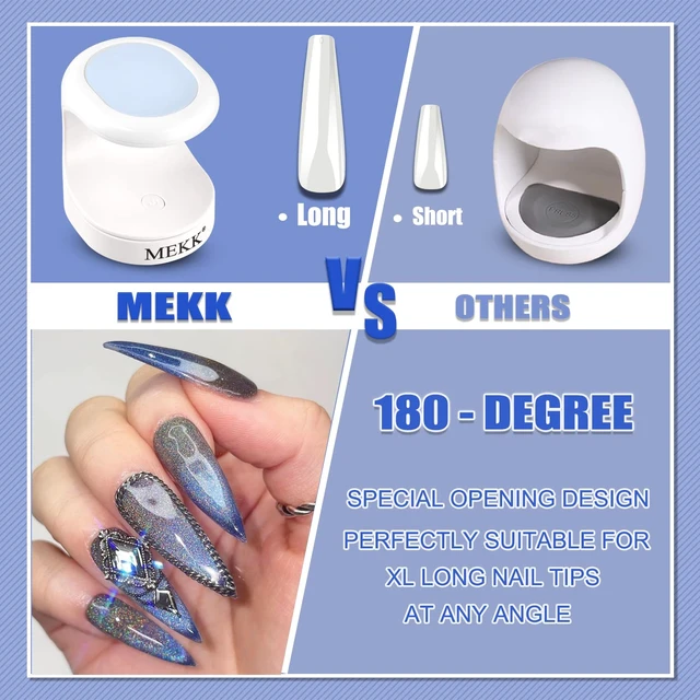 Alt view image 2 of 6 - Mini UV LED Nail Lamp 16W Portable Flash Cure Light | Single Finger UV Nail Lamp for Gel Nails,Professional Flash Cure Lamp,compact for Home and Travel,Portable,Quick Drying,Blue