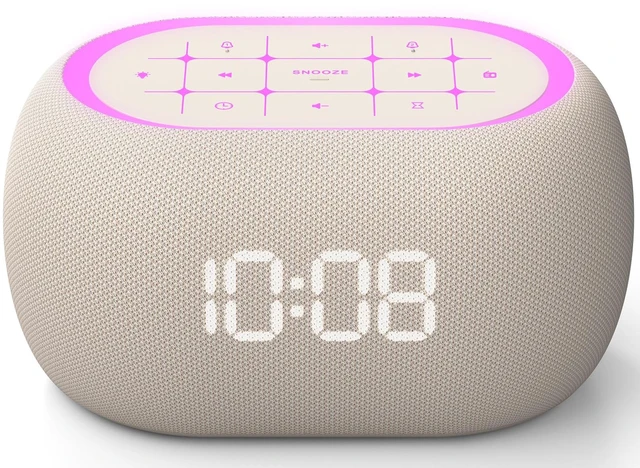 Main image of Alarm Clock Radio with Dual Alarm for Bedroom, 7-Color Night Light,0-100% Dimmer, 8 Sounds + Gentle Light Wake UP,16-Level Volume,Bedside Digital FM Radio with Sleep Timer, Clock for Kids Teens