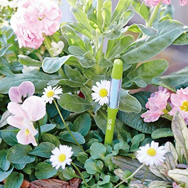 Alt view image 7 of 7 - Sustee Aquameter, Bundle of 12, House Plant Soil Moisture Meter, Best for Indoor Potted Plants - Medium Green Refillable