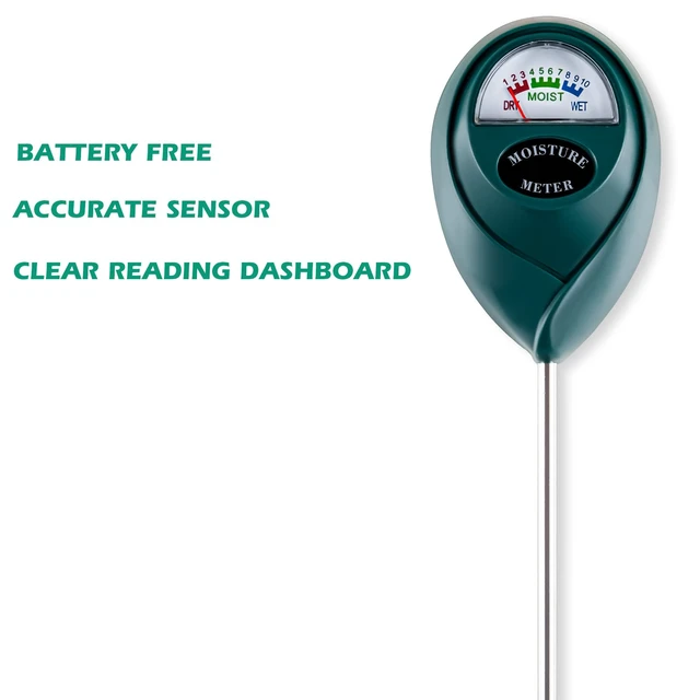 Alt view image 4 of 6 - 2 Pack Soil Moisture Meter for House Plants, Plant Water Meter,Plant Moisture Meter for House Plants and Outdoor Plants, No Batteries Required