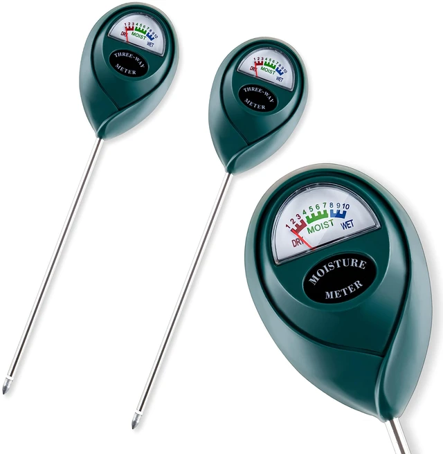 Main image of 2 Pack Soil Moisture Meter for House Plants, Plant Water Meter,Plant Moisture Meter for House Plants and Outdoor Plants, No Batteries Required