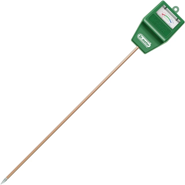 Main image of Long Probe Soil Moisture Meter Tester for Plants No Battery Needed | Hygrometer Moisture Sensor for Houseplants Indoor Outdoor Garden Lawn Use, Plant Water Gauge Test Kit, Gardening Gifts