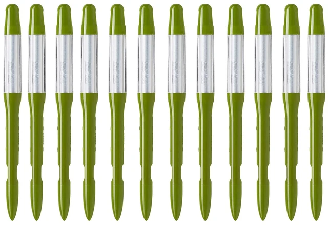 Main image of Sustee Aquameter, Bundle of 12, House Plant Soil Moisture Meter, Best for Indoor Potted Plants - Small Green Refillable