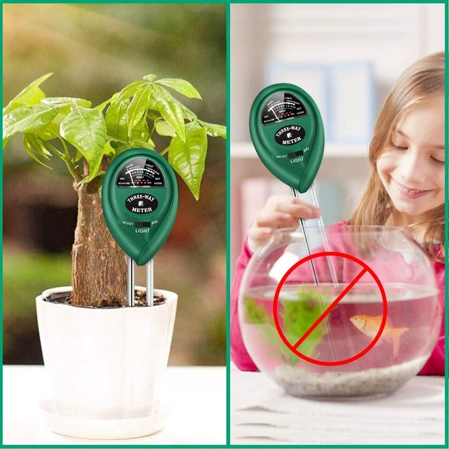 Alt view image 5 of 7 - Soil Moisture Meter, Soil PH/Light Tester Plant Soil Test Kit Indoor Outdoor Use, Hygrometer Moisture Sensor Water Meter for Potted Plants Trees Lawn Farm Garden, No Battery Needed (Light Green)