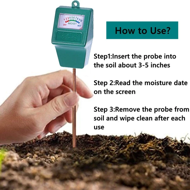 Alt view image 2 of 7 - Soil Moisture Meter,Plant Hygrometer Moisture Sensor Plant Water Monitor for Potted Plants,Garden,Farm, Lawn(No Battery Needed)