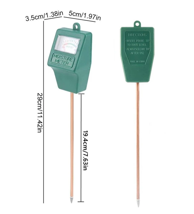 Alt view image 6 of 7 - Soil Moisture Meter,Plant Hygrometer Moisture Sensor Plant Water Monitor for Potted Plants,Garden,Farm, Lawn(No Battery Needed)