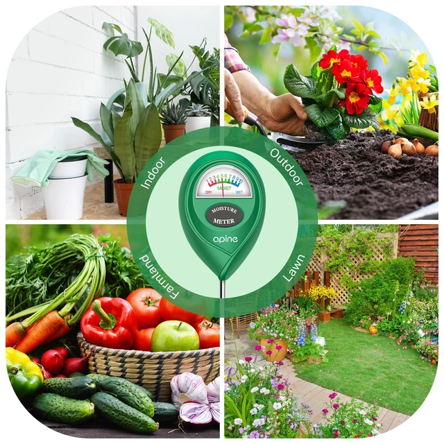 Alt view image 6 of 7 - Soil Moisture Meter,Plants Moisture Meter,Plant Water Meter for Indoor/Outdoor Plants,Hydrometer for PlantsGreen