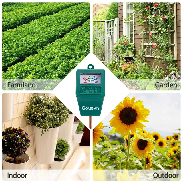 Alt view image 7 of 7 - Soil Moisture Meter for Plants, Plant Water Meter Indoor Outdoor | No Battery Required, Instant Moisture Check, Soil Tester, Plant Moisture Meter, Houseplants, Potted Plants, Garden,Plant Care