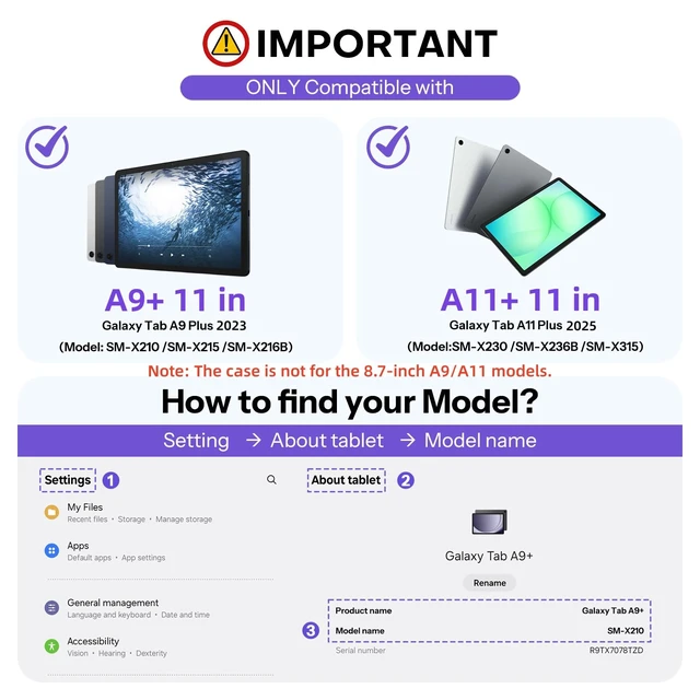 Alt view image 2 of 7 - Case and Keyboard Mouse Set for Galaxy Tab A11 Plus/A9 Plus 11 inch | Backlit Mouse, S Pen Holder, Portable, Detachable Magnetic Keyboard Protective Cover for Study Work Travel