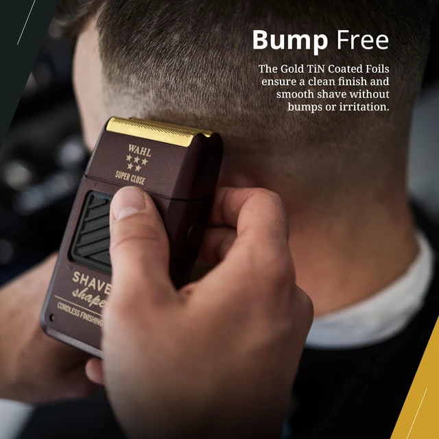 Alt view image 5 of 7 - 5 Star Shaver/Shaper Cord/Cordless Foil Shaver | Gold TiN Coated Foils for Bump-Free Ultra-Close Shaves on Face, Head & Neckline, 60 Min Runtime, Model 08061-100