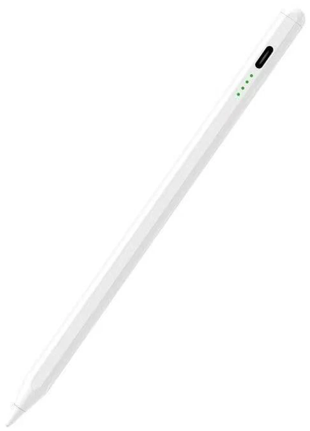 Main image of Stylus Pen for Touch Screen, Active Universal Stylus Pen Compatible with iPad (2018-2025), Type-C Charging with Tilt Sensitivity & Palm Rejection, White