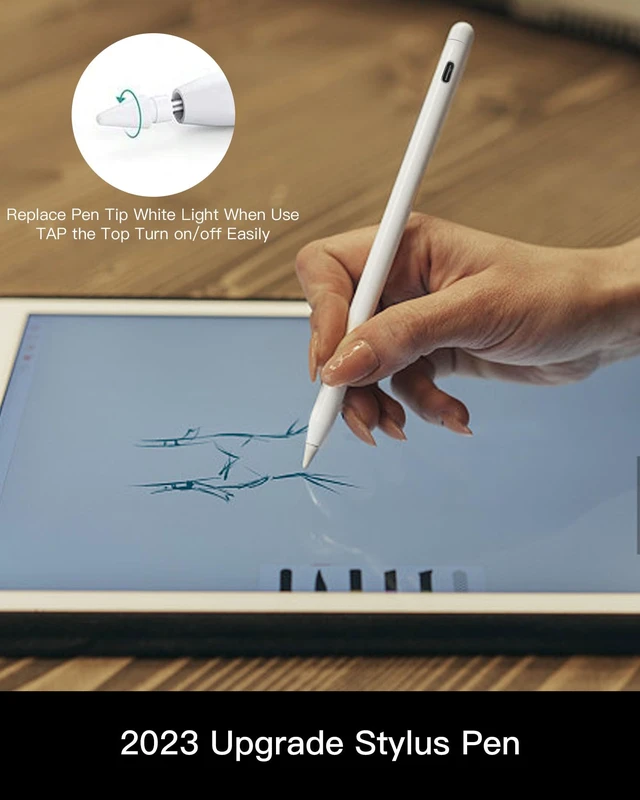 Alt view image 6 of 7 - Stylus Pencil 1st Generation for iPad 9th&10th Generation with Palm Rejection, Tilt Sensitivity, Stylus Pen Compatible with iPad Pro 11/12.9, iPad 10/9/8/7/6, iPad mini 5/6, iPad Air 3/4/5
