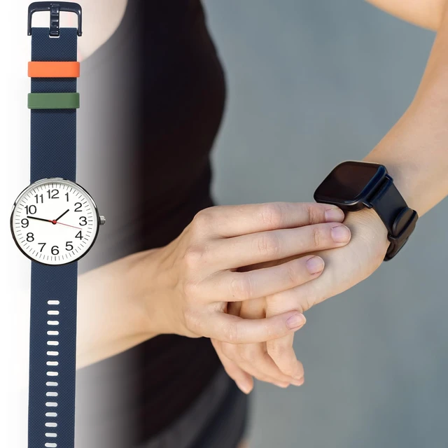 Alt view image 5 of 7 - 10 Pcs Watch Band Holder Loop Multi-Color Smart Watch Security Bands Fastener Rings Replacement Watches Strap Holder Universal Fit Watchband Loops-20mm