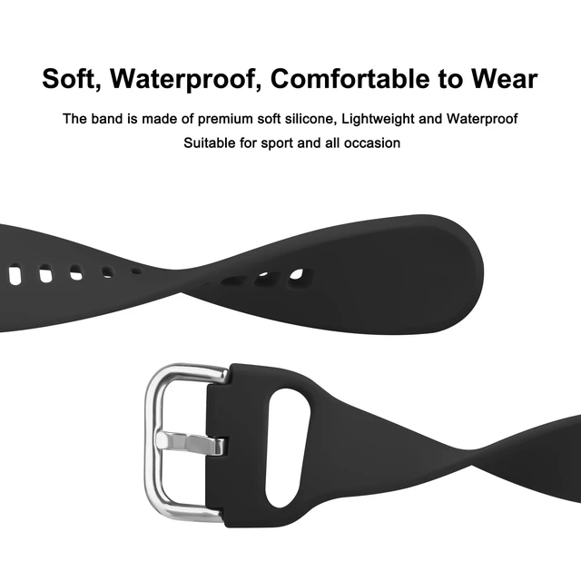 Alt view image 3 of 7 - Bands for Amazfit Bip 3 / Bip 3 Pro Band Women Men, Amazfit Bip U Pro / Bip / Bip Lite / Bip S / Bip S lite / Bip U, 20mm Quick Release Soft Silicone Replacement Strap for Amazfit GTR mini /