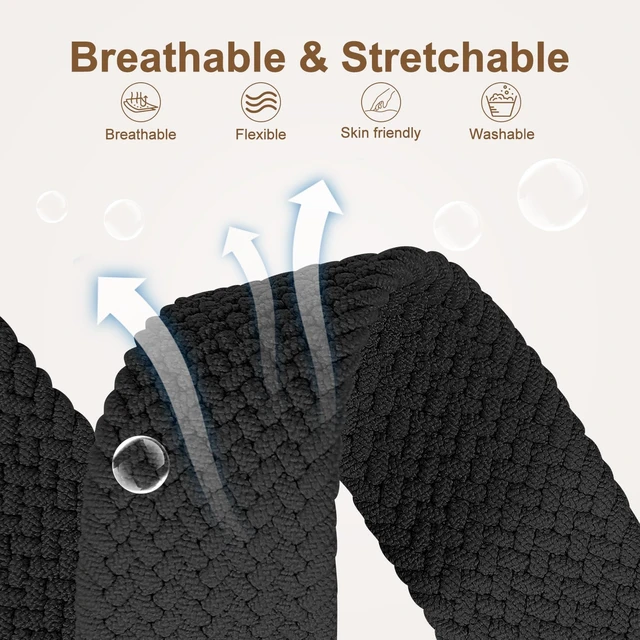 Alt view image 3 of 7 - 22mm Magnetic Braided Nylon Compatible with Amazfit Bip 6/Bip 5/Bip Max/Active Max Watch Band, Breathable Soft Sport Wristband Replacement for Balance 2/Balance & GTR 4/3 Pro/3/2/2e/47mm Men Women