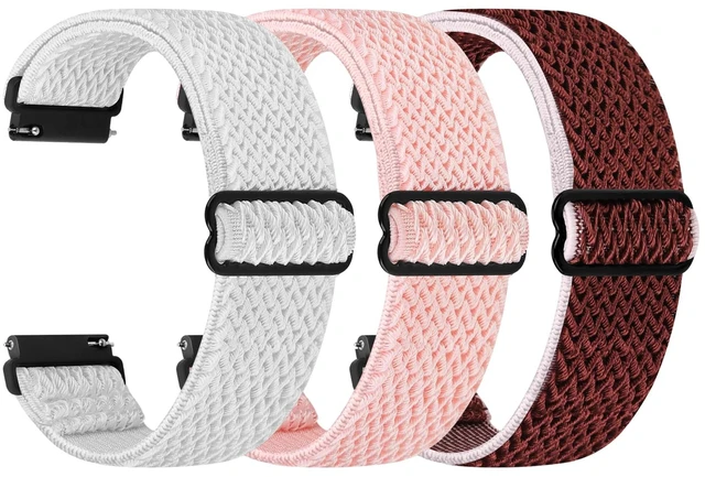 Main image of Quick Release Watch Band - Choice of Width -18mm 19mm 20mm 22mm 24mm Watch Bands, Solo Loop Adjustable Elastic Nylon Watch Straps Replacement Wristband for Men Women