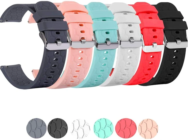 Alt view image 2 of 7 - 6pack Bands Compatible with IP67 Waterproof Sports Tracker Watch Replacement Soft Straps Silicone Watch Band Strap with Quick Release Pins for IP67 Fitness Watch Activity Tracker (SixColors)